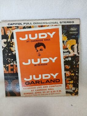 Vintage Vinyl Albums, Judy Garland - Judy Live at Carnegie Hall In 1961